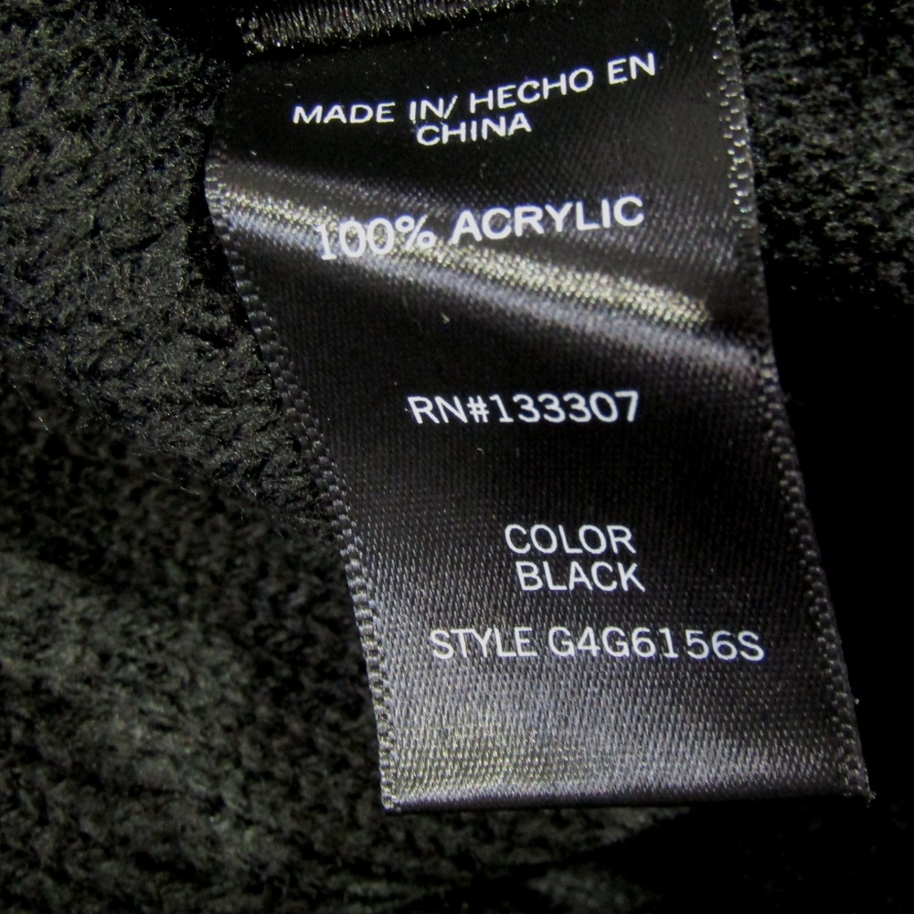 NEW Geoffrey Beene Black & Gray 1/4 Zip Cable XXL - Picture 5 of 5